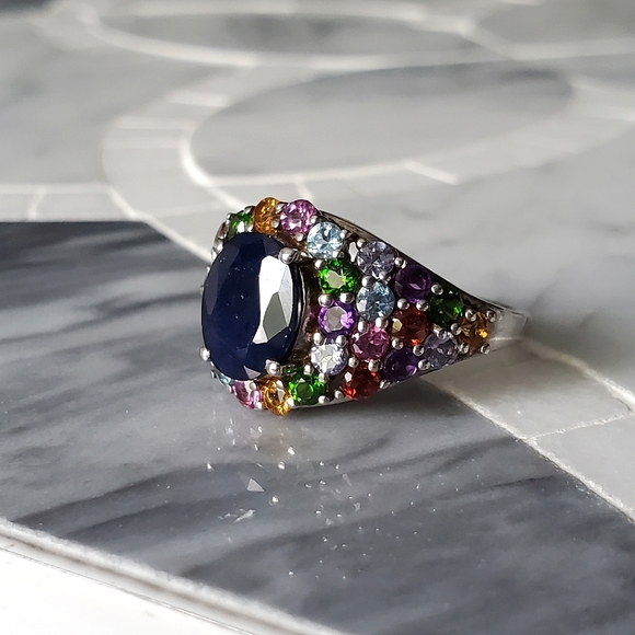 Sloane • Sapphire & Multi Gem Ring - Picture 8 of 10